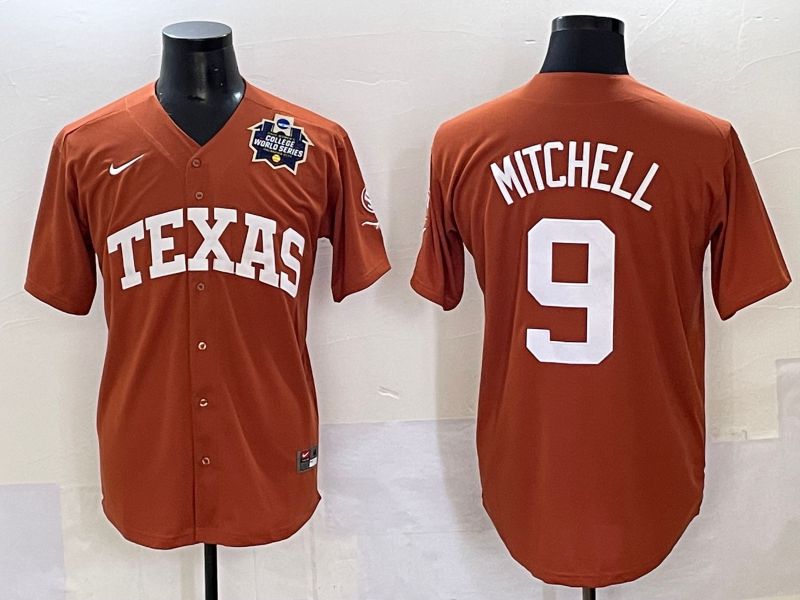 Men 2025 Texas Longhorns #9 Mitchell Brown Joint Name Nike NCAA Jersey style 15
